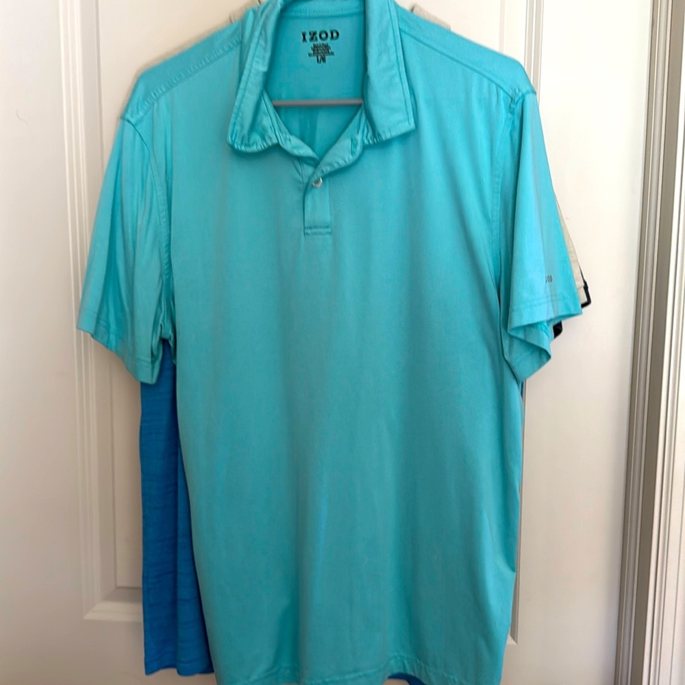 Eyes blue collared polo shirt